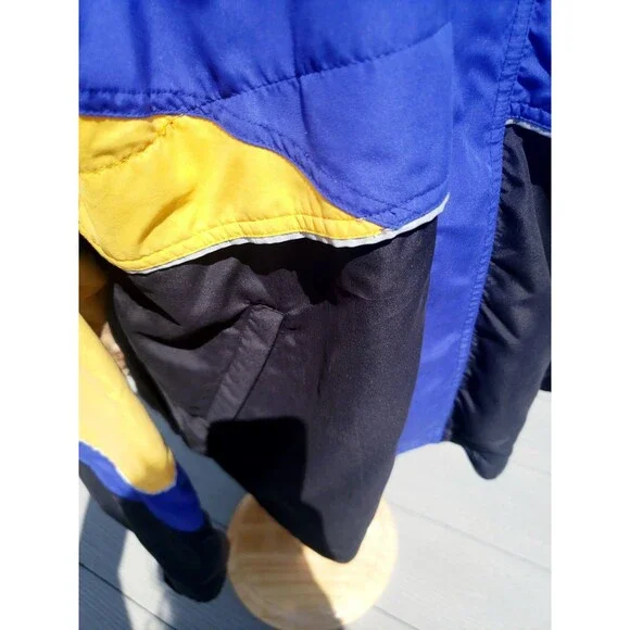 Vintage Frank Shorter Jacket Mens Large Blue Gore Tex Hooded Colorblock 90s EUC! - Picture 14 of 16